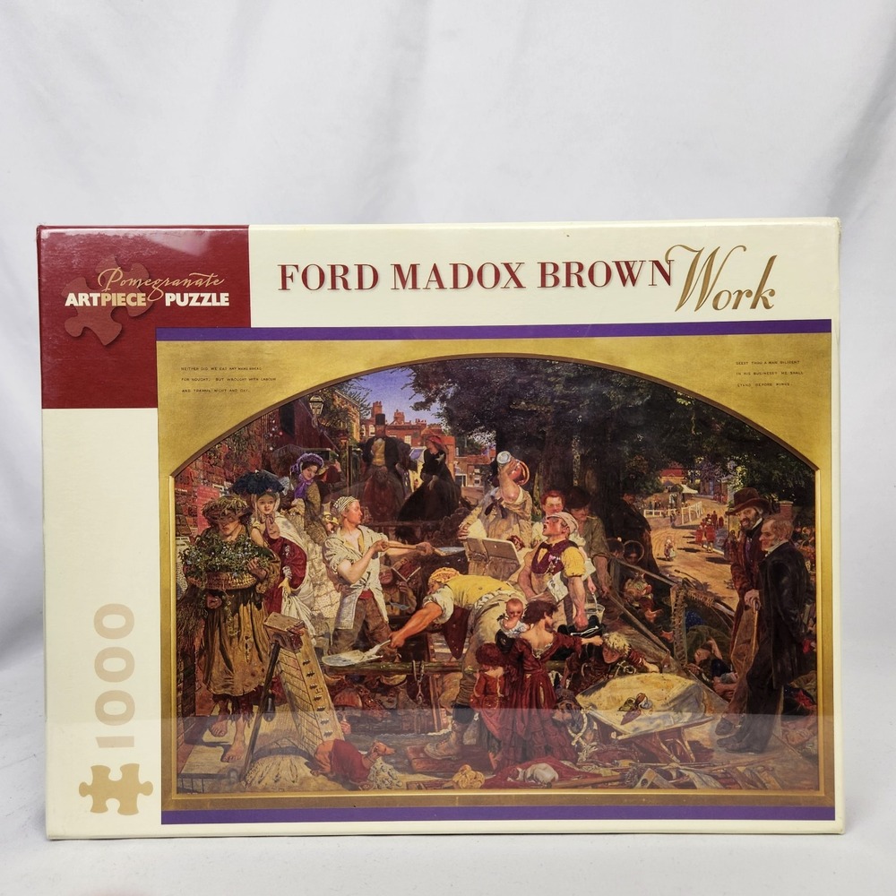 New Sealed Pomegranate "Work" by Ford Maddox‎ Brown 1000 Pc Puzzle Art